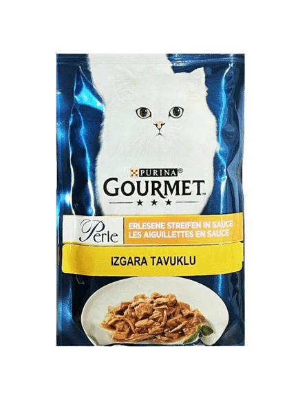پوچ گربه گورمت پرل با طعم مرغ وزن 85 گرم پوچ گربه گورمت پرل با طعم مرغ وزن 85 گرم