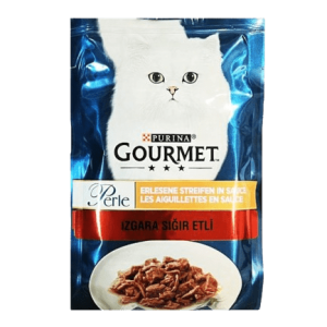 پوچ گربه گورمت پرل با طعم گوشت گاو 85 گرم