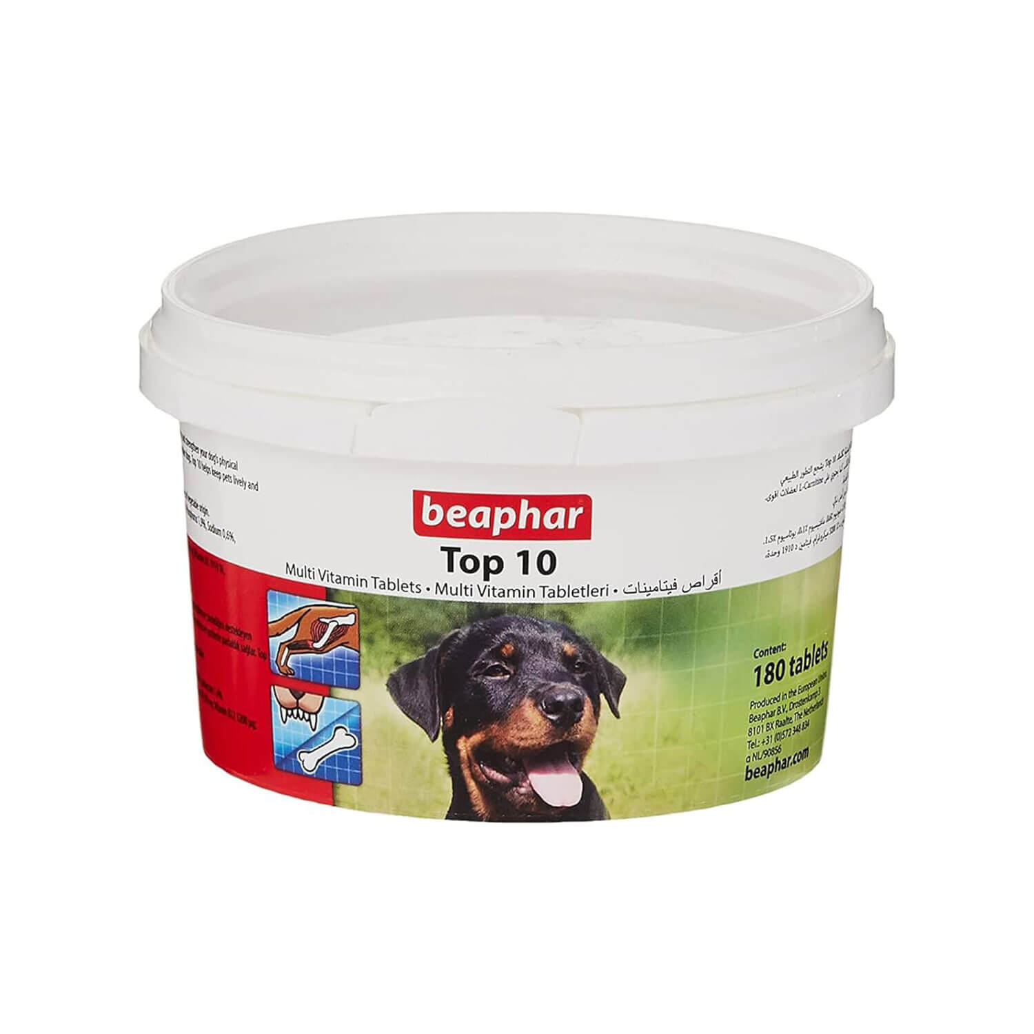 top-10-dog-min قرص مولتی ویتامین سگ تاپ تن بیفار وزن 180 عددی