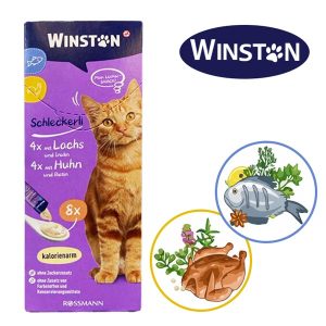 بستنی گربه وینستون مرغ و ماهی 8 عددی