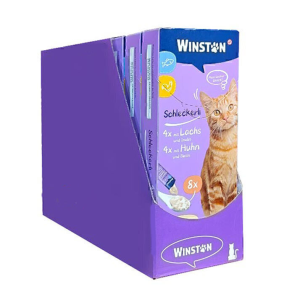 بستنی گربه وینستون مرغ و ماهی 72 عددی